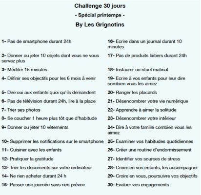 Challenge futurs parents 30 défis 30 jours pour préparer arrivée bébé 30